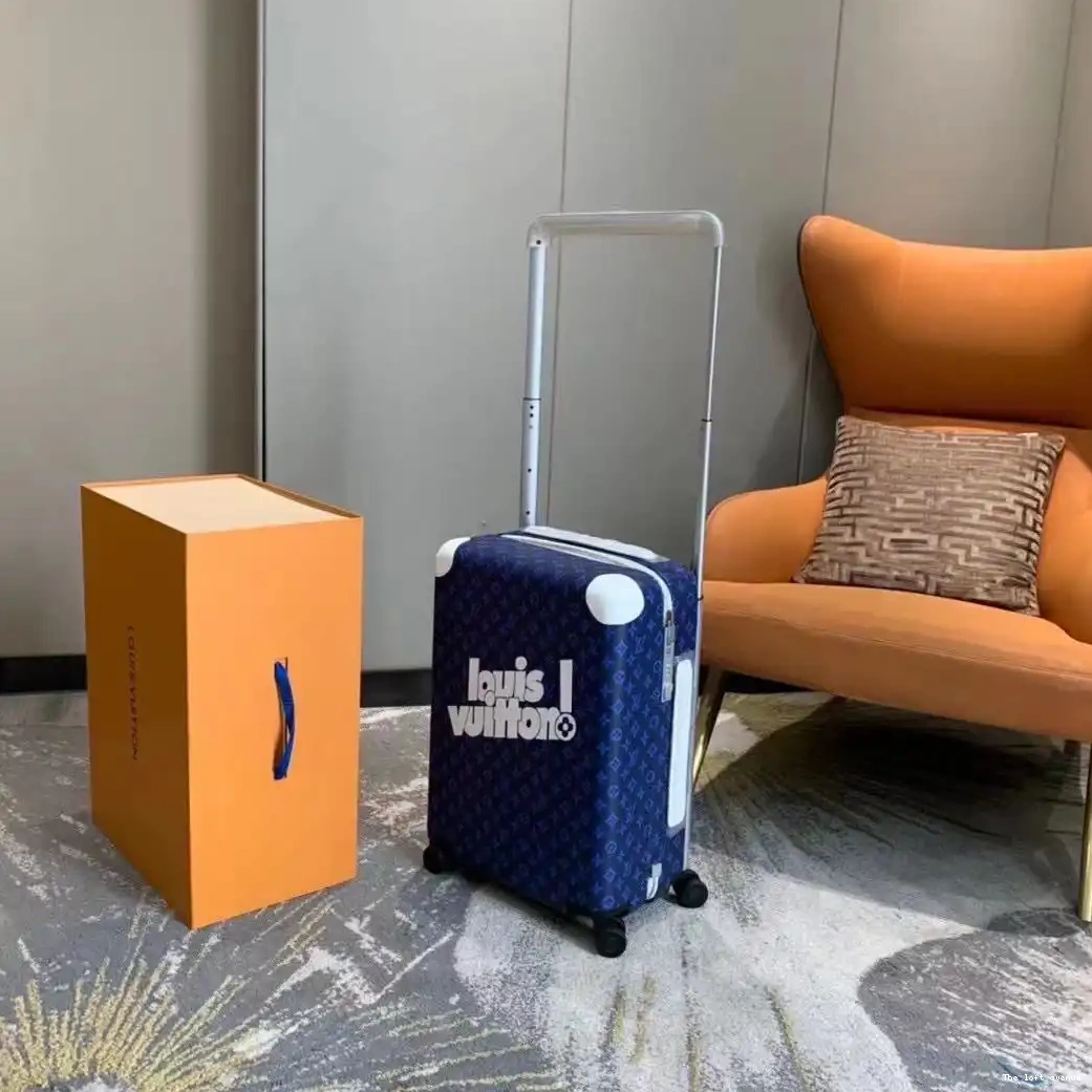 CUSTOM MONOGRAM SUITCASE 55 37L BLUE HORIZON 0526
